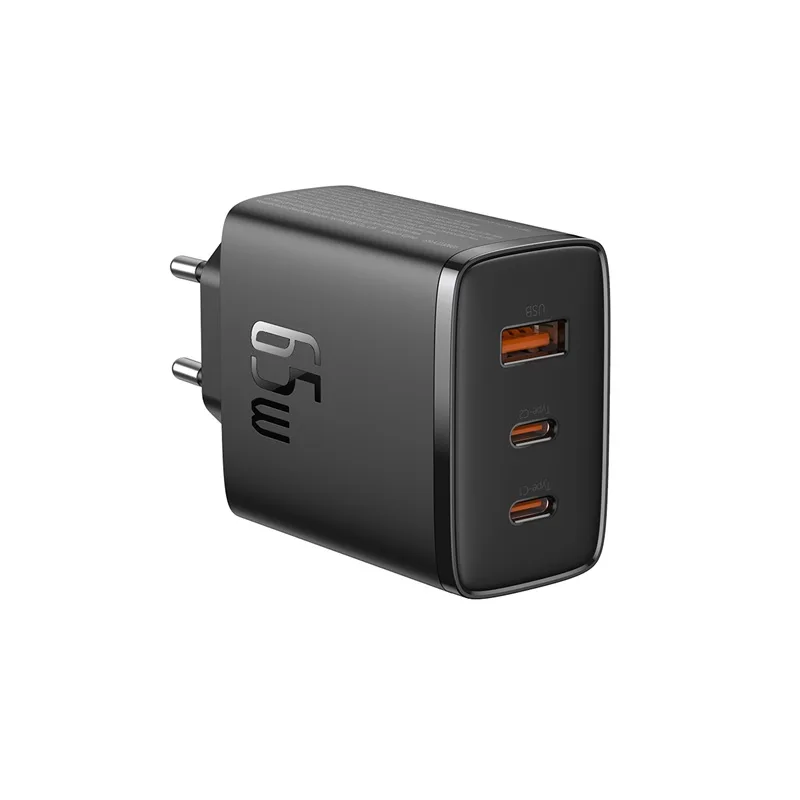 GaN Cube Pro 65 W 2x USB-C USB-A fali töltő, fekete 4