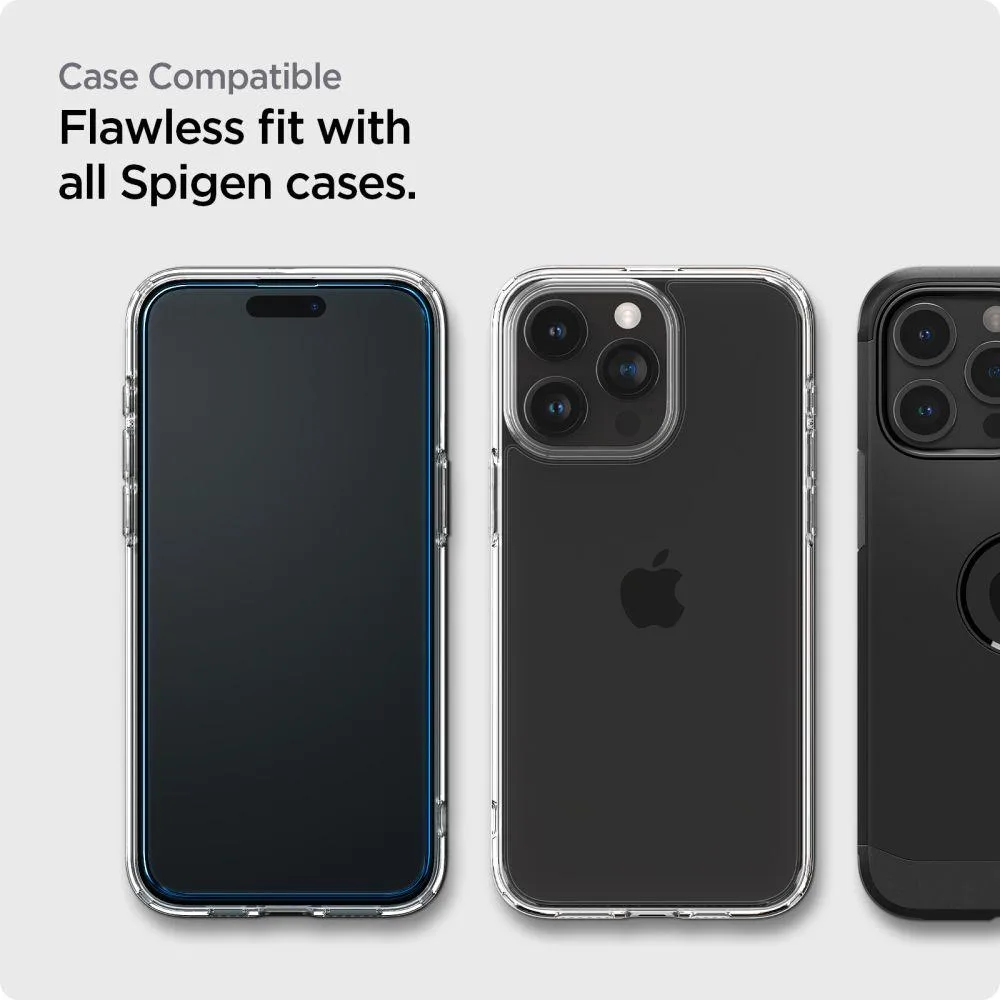 ALM Glass FC edzett üveg iPhone 15 Pro-hoz, fekete - 2 db-os csomag 10