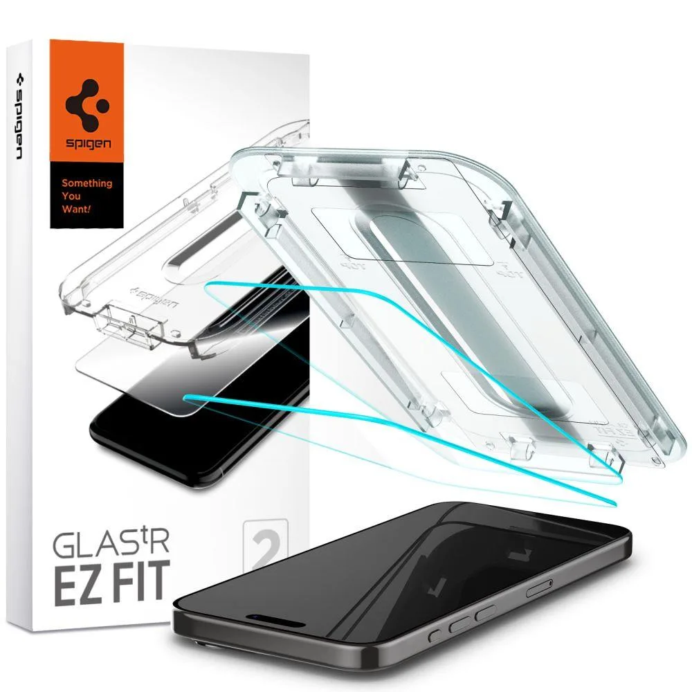 Glas.TR EZ Fit edzett üveg iPhone 15 Pro Max-hoz – 2 db-os csomag