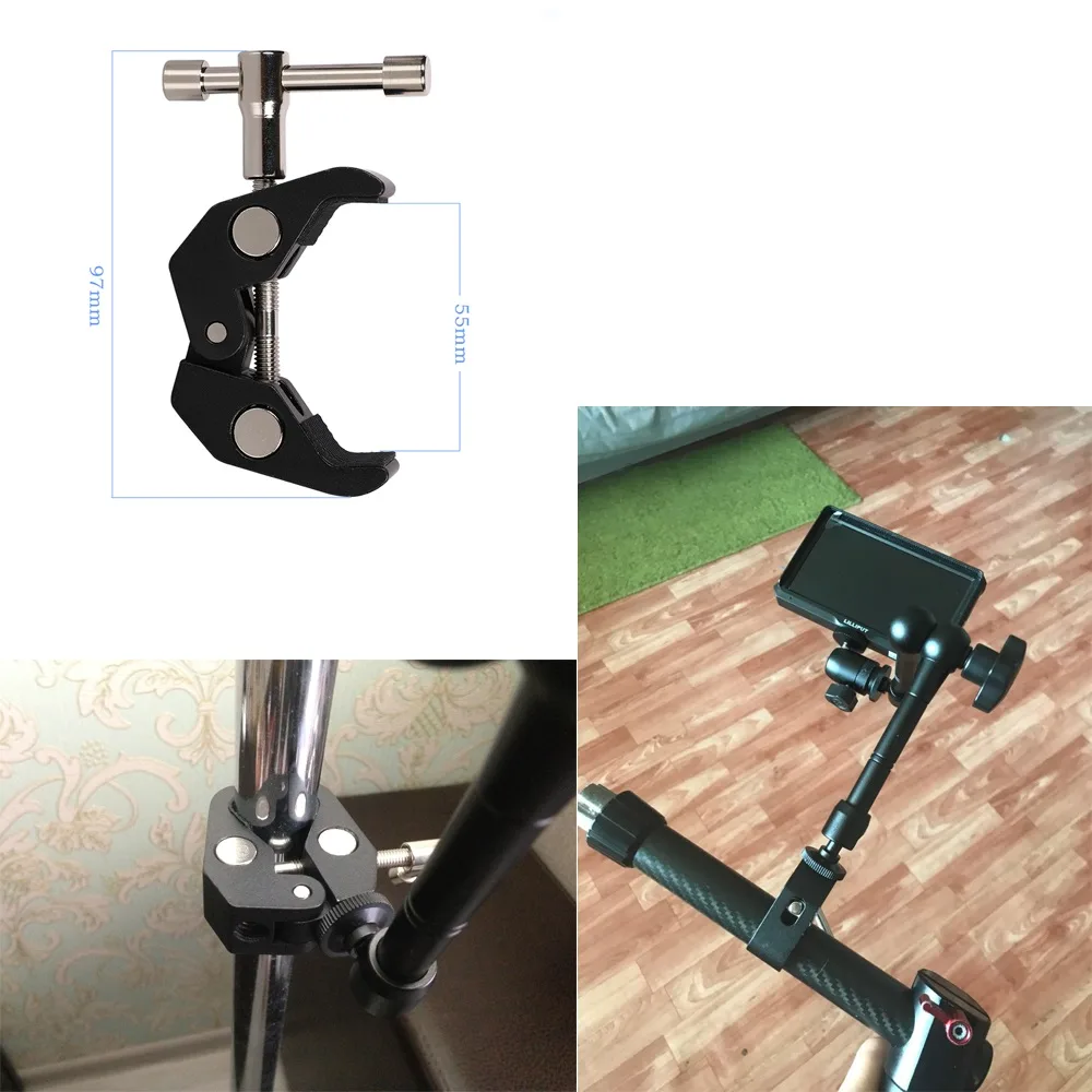 Clamp mount for attaching a camera or phone 10