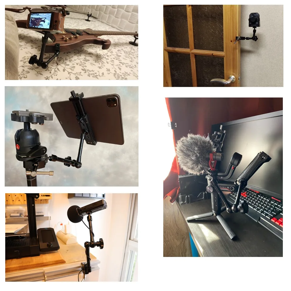 Clamp mount for attaching a camera or phone 6