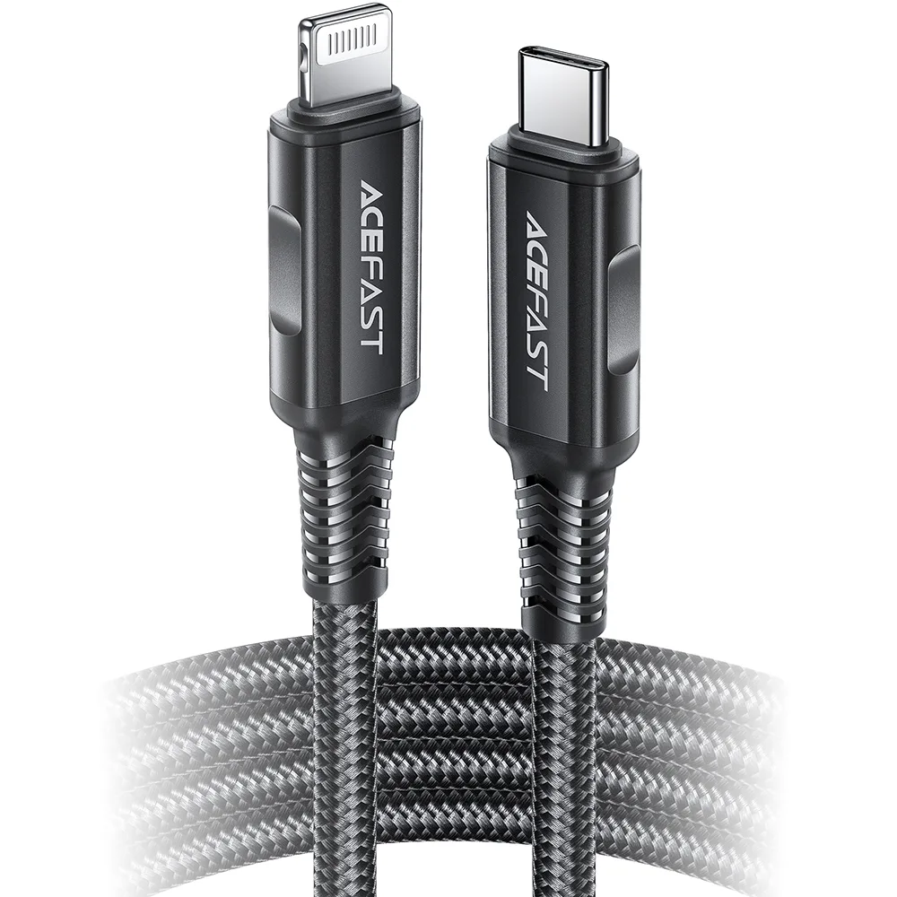 MFI-certified cable for iPhone USB-C to Lightning 30W 3A 1.8m black 10
