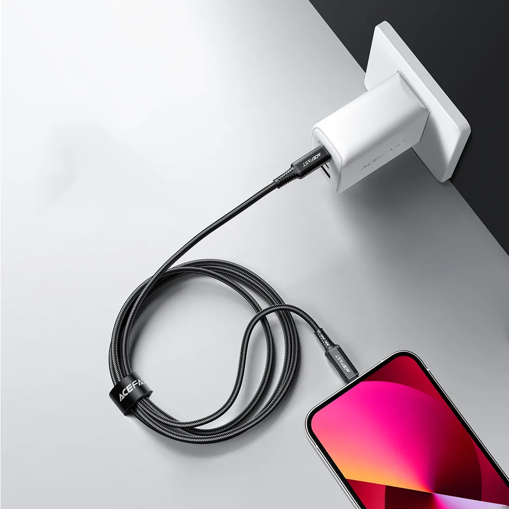 MFI-certified cable for iPhone USB-C to Lightning 30W 3A 1.8m black 11