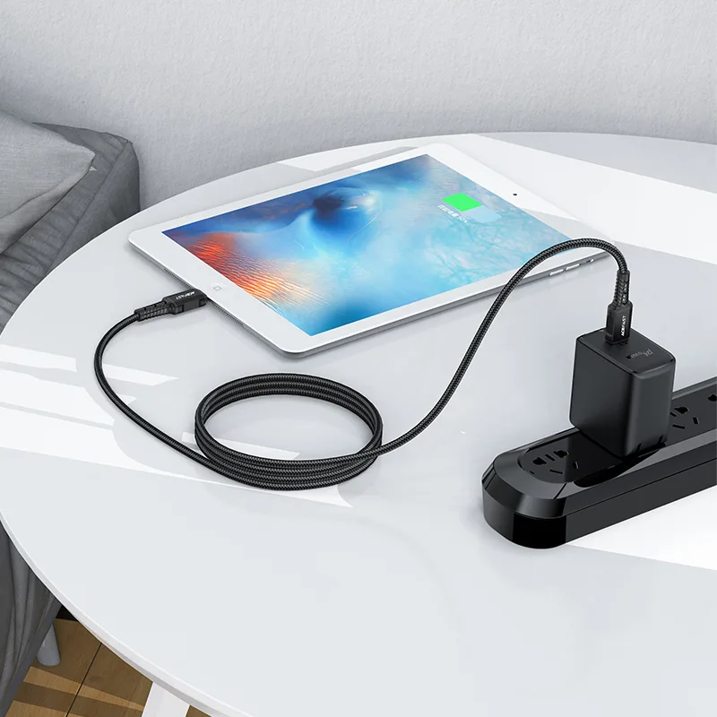 MFI-certified cable for iPhone USB-C to Lightning 30W 3A 1.8m black 4