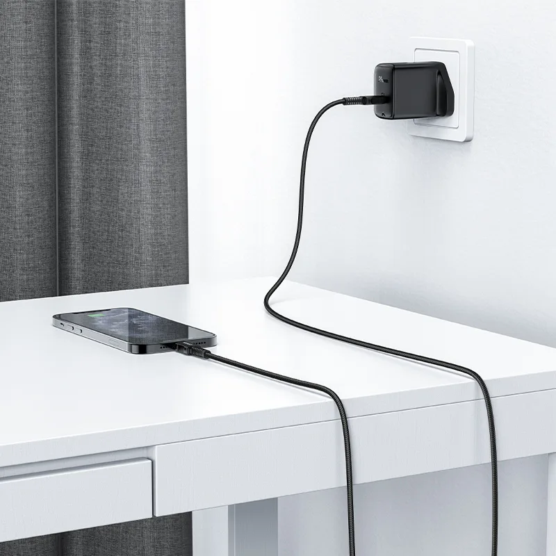 MFI-certified cable for iPhone USB-C to Lightning 30W 3A 1.8m black 6
