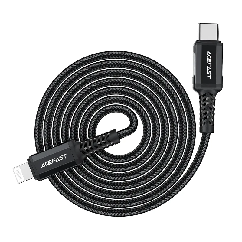 MFI-certified cable for iPhone USB-C to Lightning 30W 3A 1.8m black 7