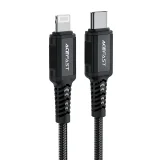 MFI-certified cable for iPhone USB-C to Lightning 30W 3A 1.8m black 8