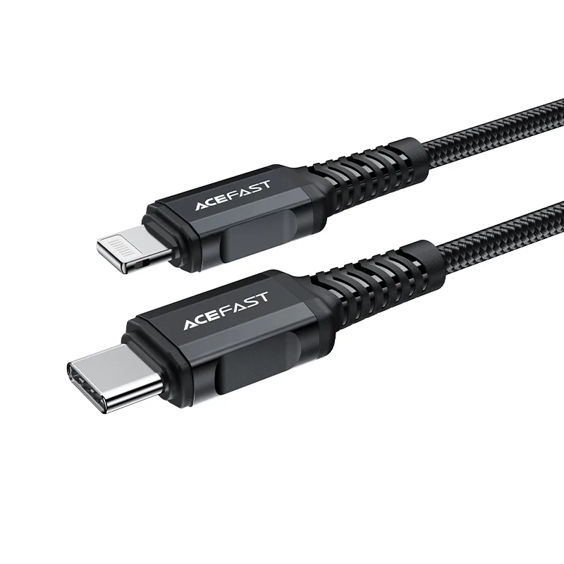 MFI-certified cable for iPhone USB-C to Lightning 30W 3A 1.8m black 9