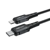 MFI-certified cable for iPhone USB-C to Lightning 30W 3A 1.8m black 9
