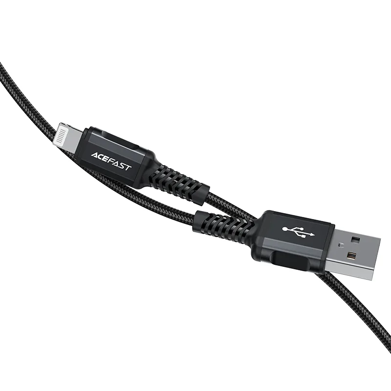 MFI-certified iPhone USB to Lightning cable, 2.4A, 1.8m, black 4