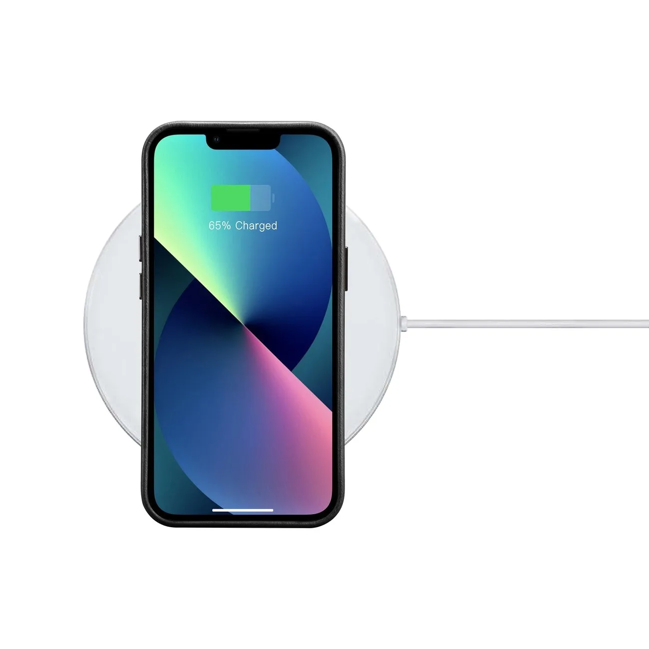 Magnetische iPhone 14 Plus-Lederhülle mit MagSafe Oil Wax Premium-Lederhülle, schwarz 2