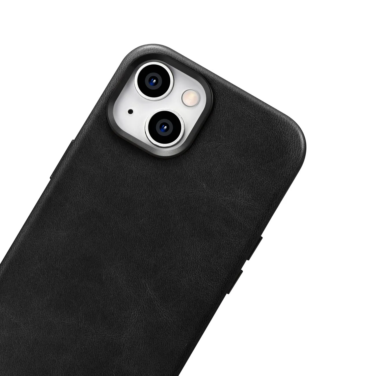 Magnetische iPhone 14 Plus-Lederhülle mit MagSafe Oil Wax Premium-Lederhülle, schwarz 8