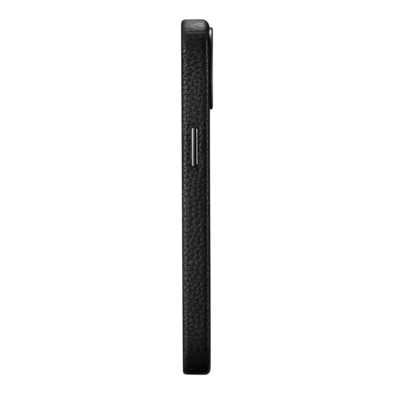 Magnetic iPhone 14 Plus leather case with MagSafe Litchi Premium Leather Case, black 7