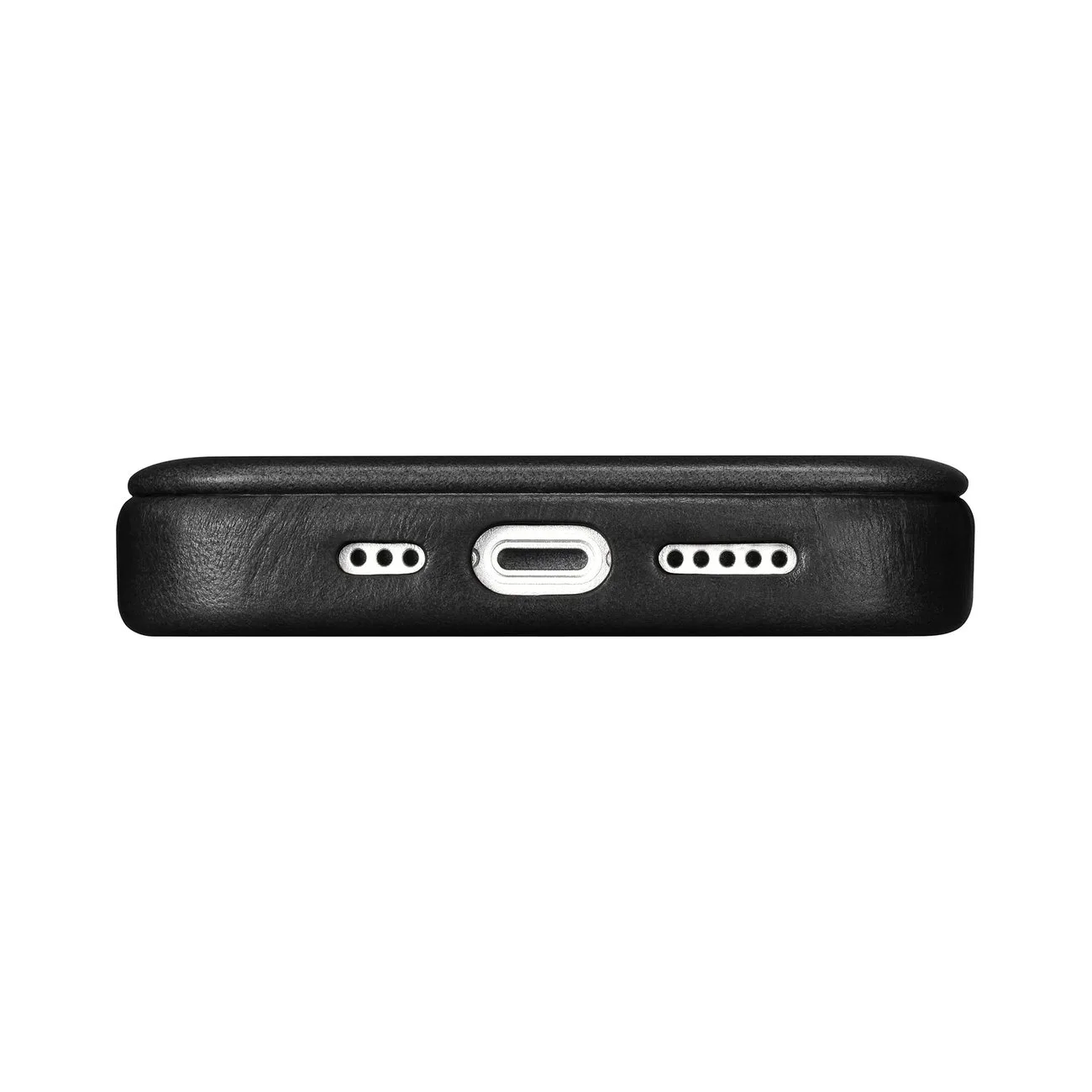 iPhone 14 Plus Lederhülle mit magnetischer MagSafe-Klappe, CE Oil Wax Premium Leather, schwarz 11