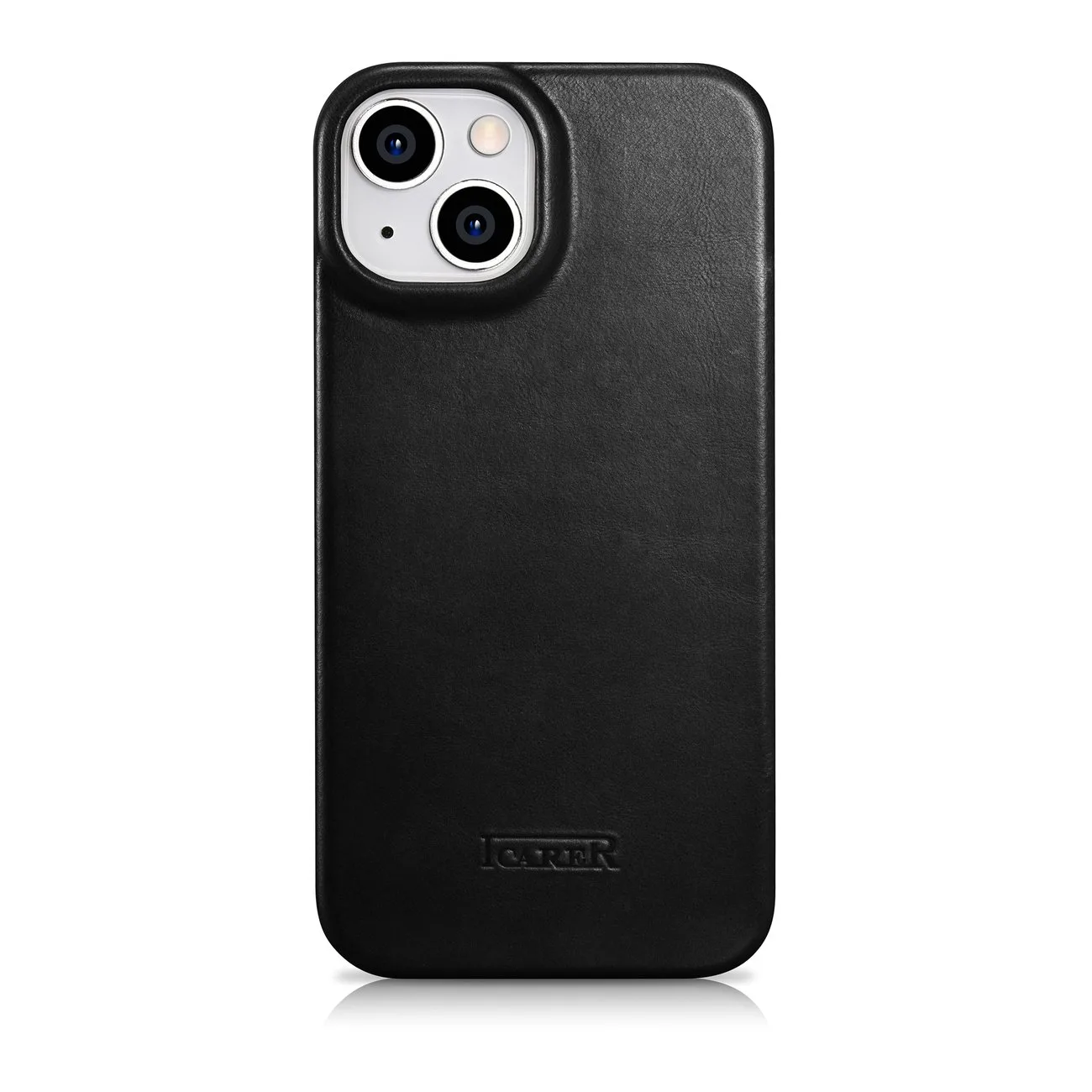 iPhone 14 Plus Lederhülle mit magnetischer MagSafe-Klappe, CE Oil Wax Premium Leather, schwarz 3