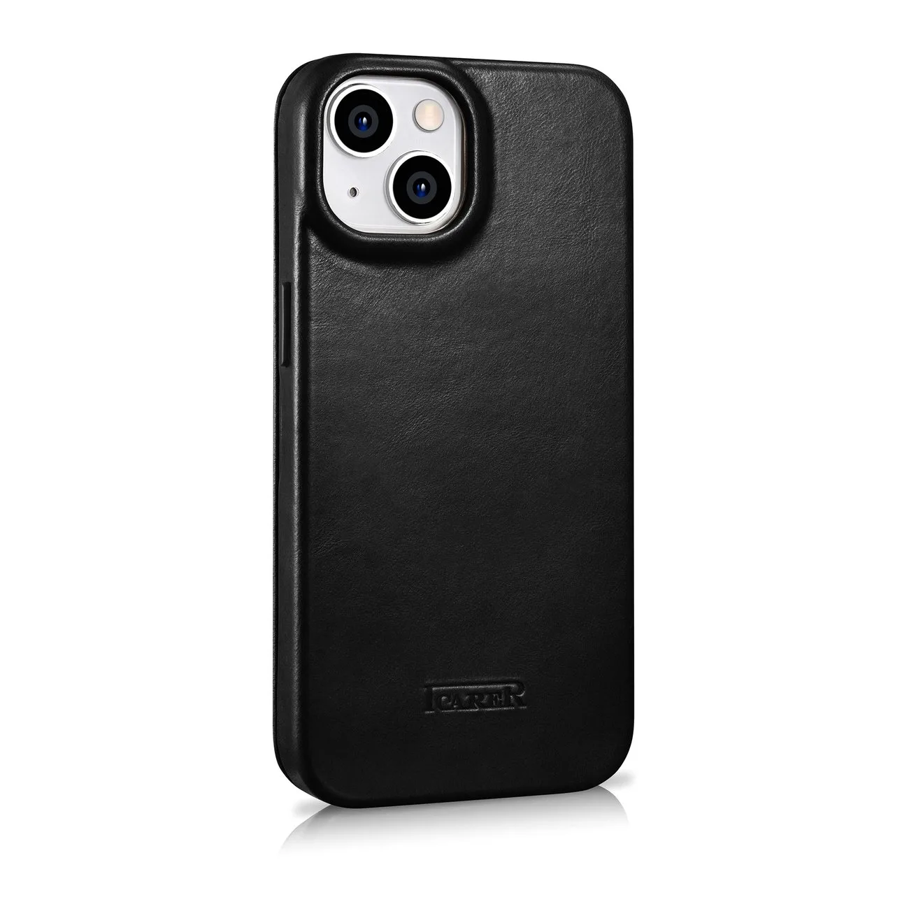 iPhone 14 Plus Lederhülle mit magnetischer MagSafe-Klappe, CE Oil Wax Premium Leather, schwarz 4