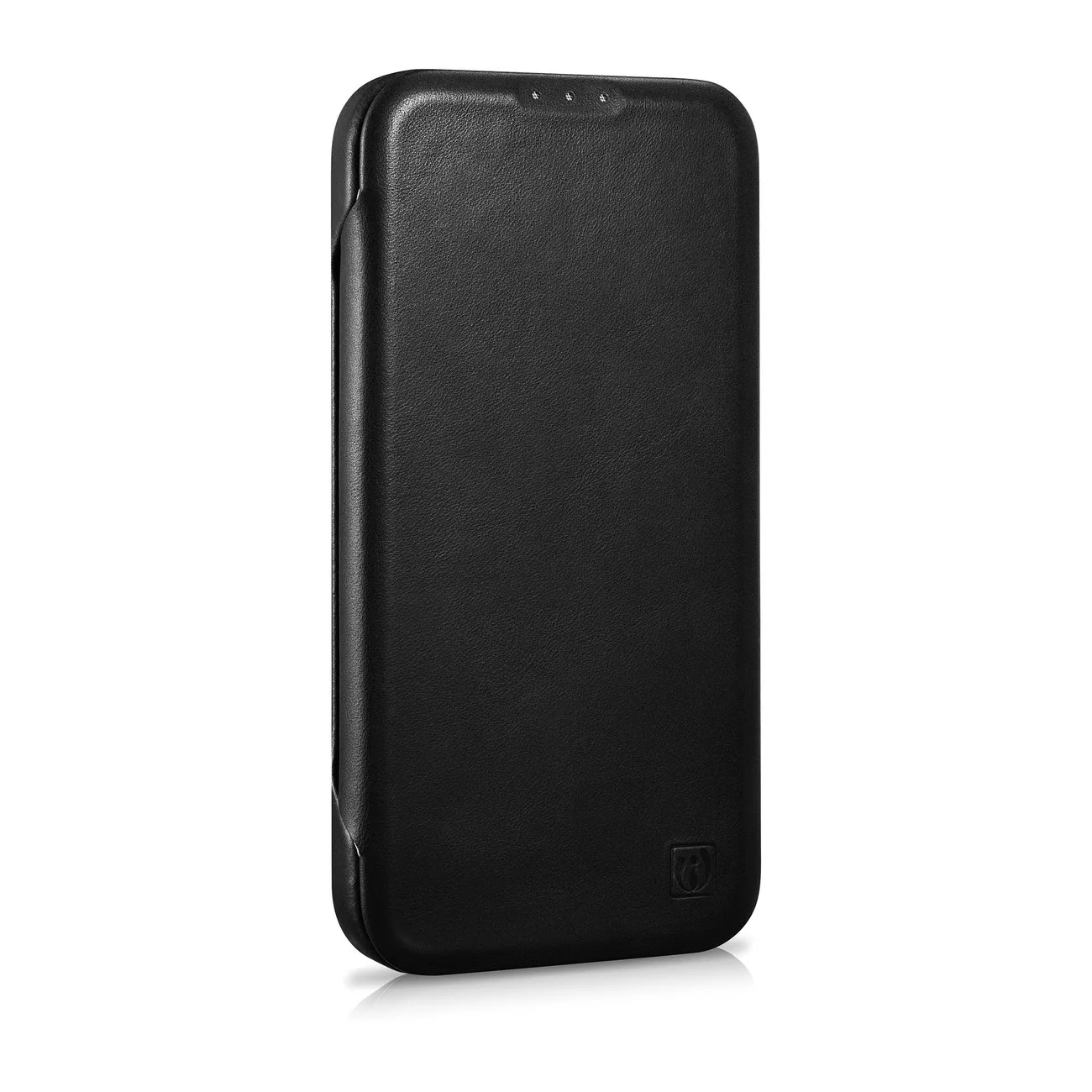 iPhone 14 Plus Lederhülle mit magnetischer MagSafe-Klappe, CE Oil Wax Premium Leather, schwarz 5