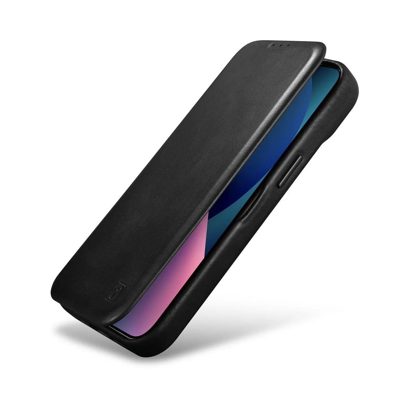 iPhone 14 Plus Lederhülle mit magnetischer MagSafe-Klappe, CE Oil Wax Premium Leather, schwarz 9