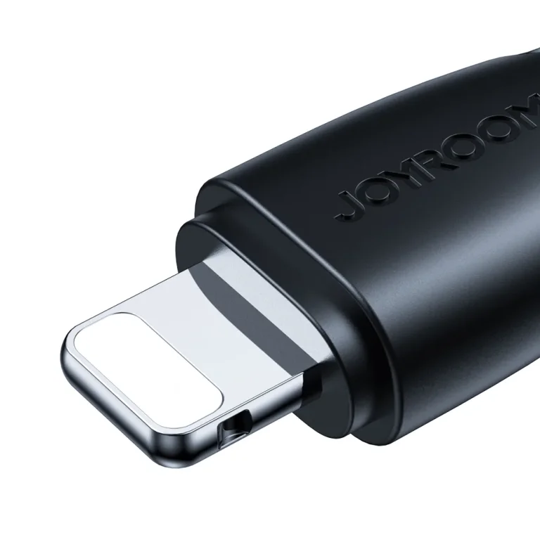 Surpass Series 1,2 m-es fekete USB-Lightning kábel iPhone-hoz, 2,4 A
