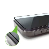 Szkło hartowane 9H z ramką montażową do iPhone 14 Pro Max Premium Glass czarne 11