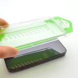 Szkło hartowane 9H z ramką montażową do iPhone 14 Pro Max Premium Glass czarne 6