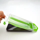 Szkło hartowane 9H z ramką montażową do iPhone 14 Pro Max Premium Glass czarne 7