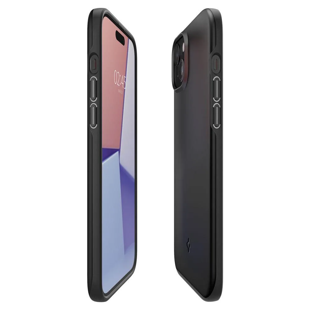 Tanka zaštitna futrola Thin Fit za iPhone 15 Plus, crna 7