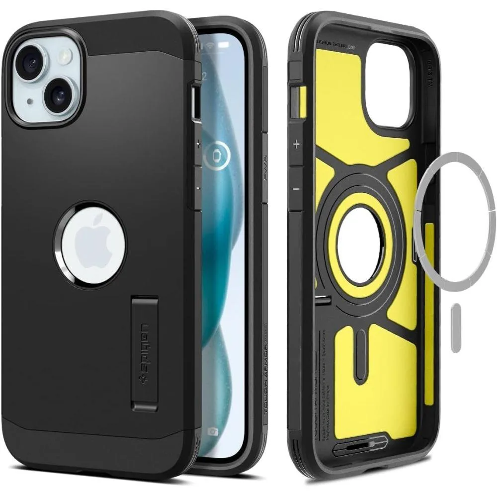 Tough Armor MagSafe tok iPhone 15-hez, fekete