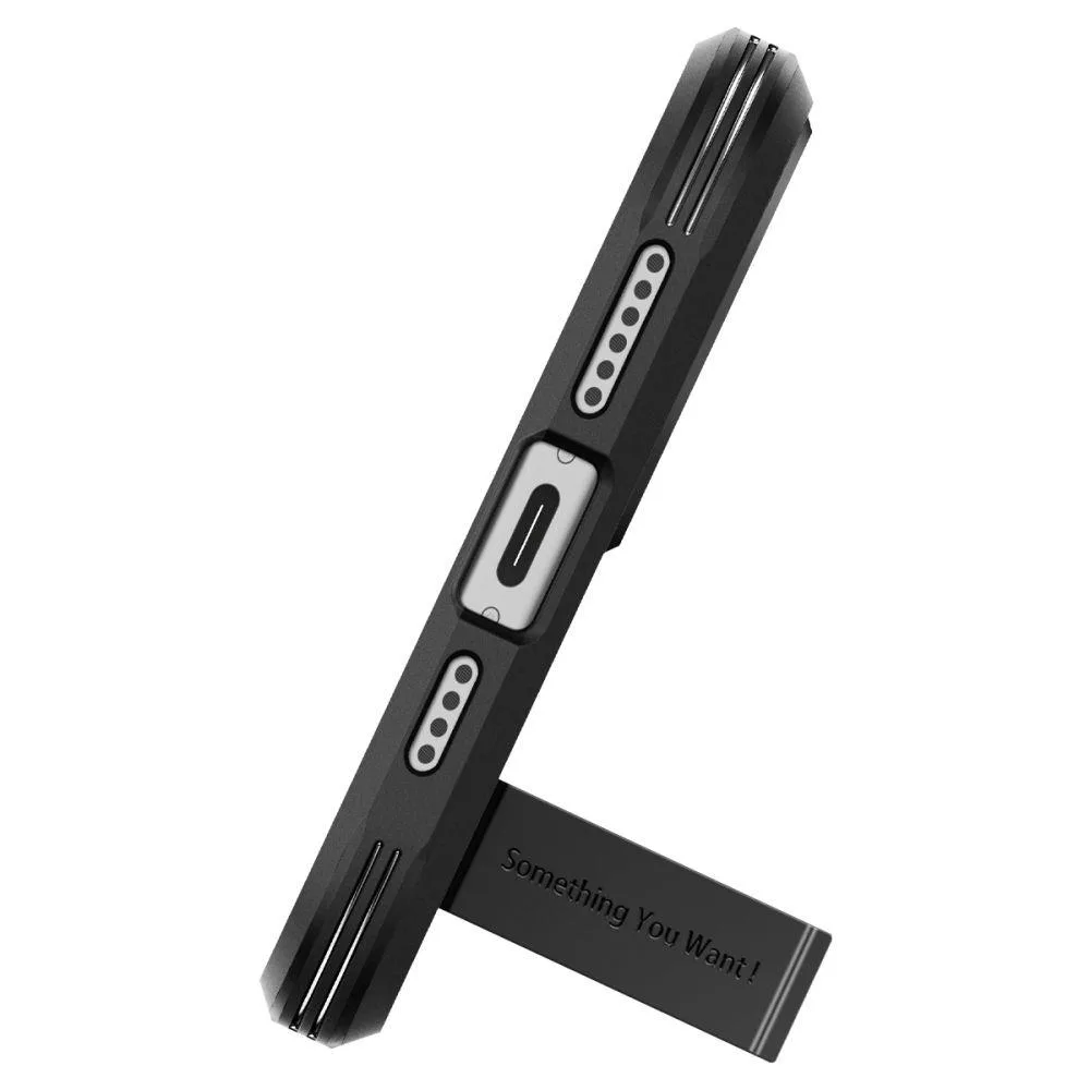 Tvrda Armor MagSafe futrola za iPhone 15, crna 6