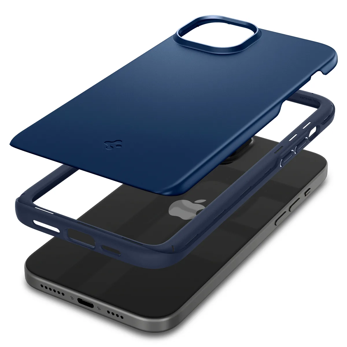 Tanka zaštitna futrola Thin Fit za iPhone 15 Plus, plava 11