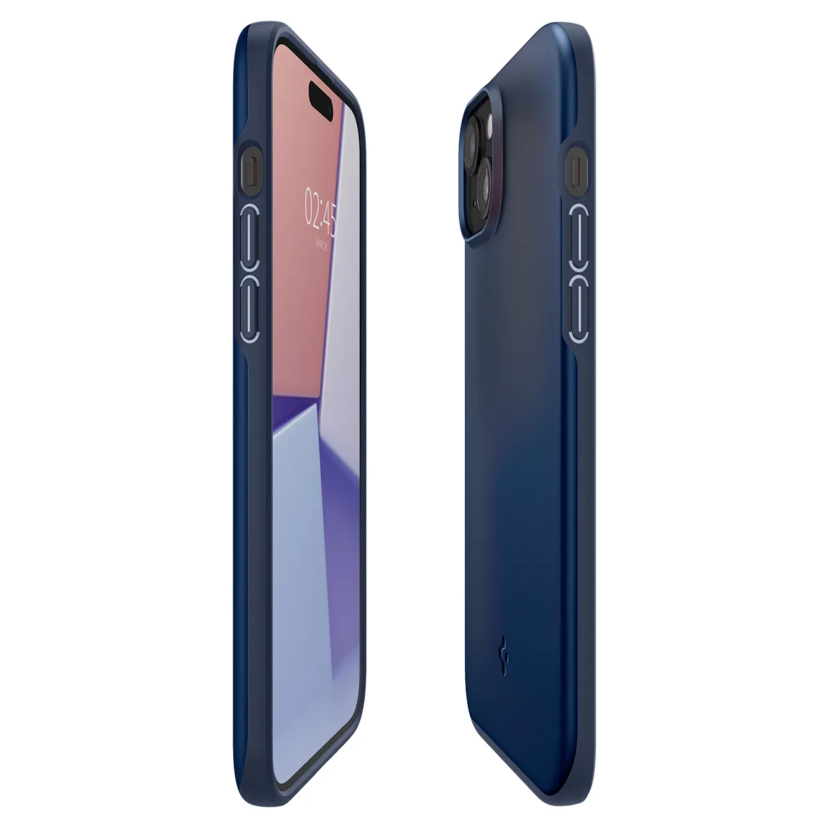 Tanka zaštitna futrola Thin Fit za iPhone 15 Plus, plava 9