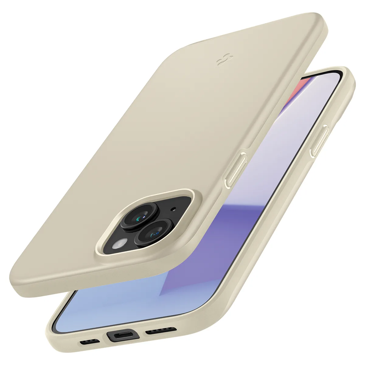 Tanka zaštitna futrola Thin Fit za iPhone 15 Plus, bež 8