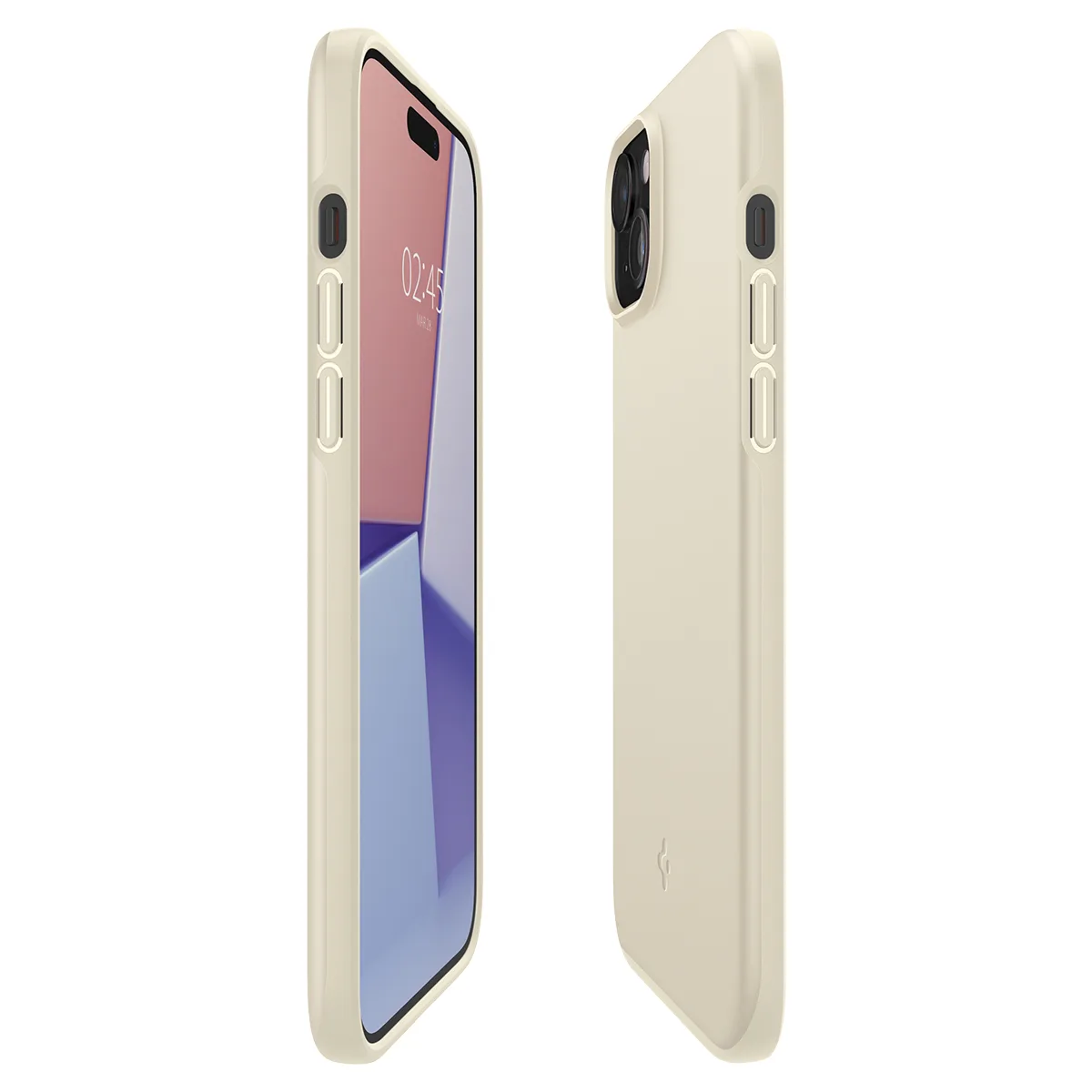 Tanka zaštitna futrola Thin Fit za iPhone 15 Plus, bež 9