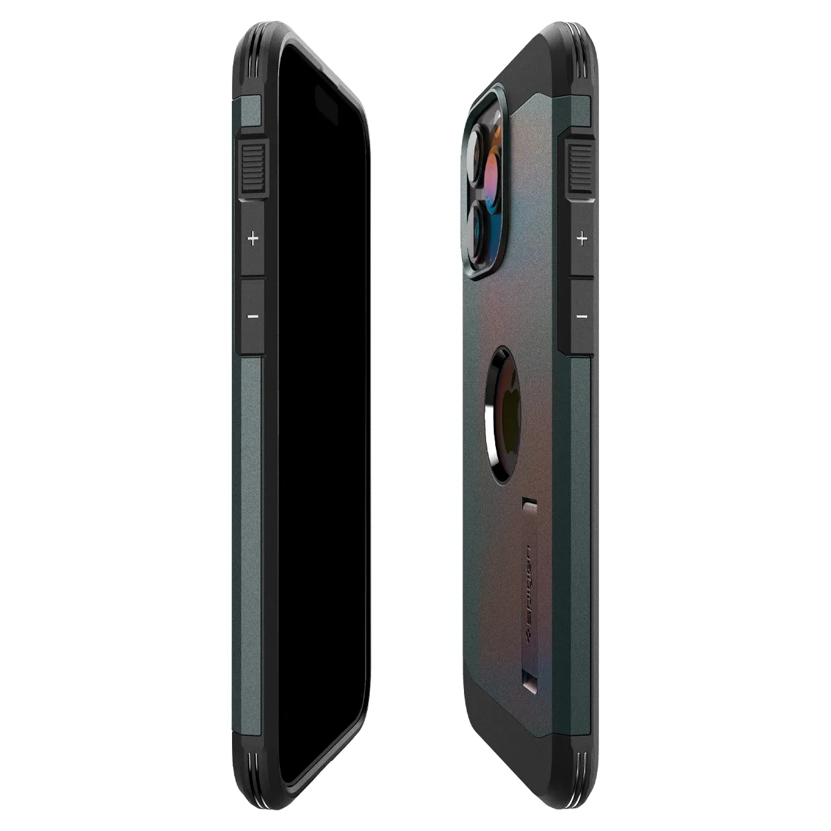 Etui Tough Armor MagSafe z podstawką na iPhone 15 Pro zielone 10