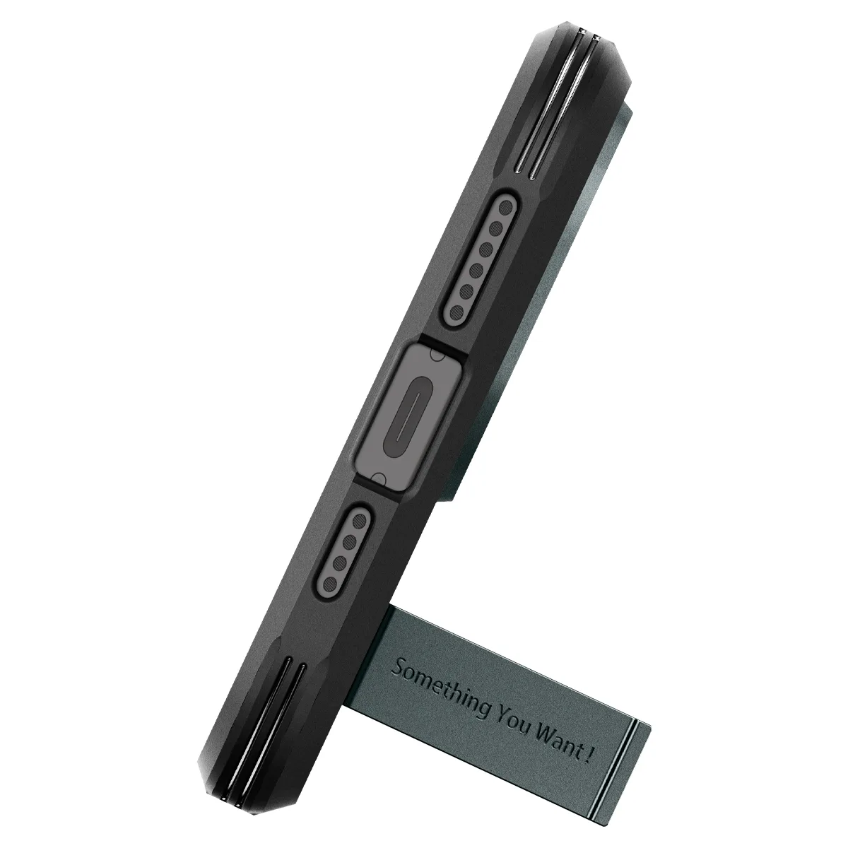 Etui Tough Armor MagSafe z podstawką na iPhone 15 Pro zielone 6