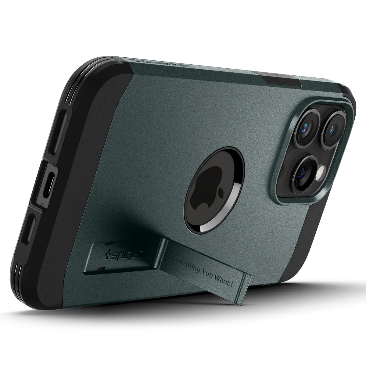 Etui Tough Armor MagSafe z podstawką na iPhone 15 Pro zielone 7