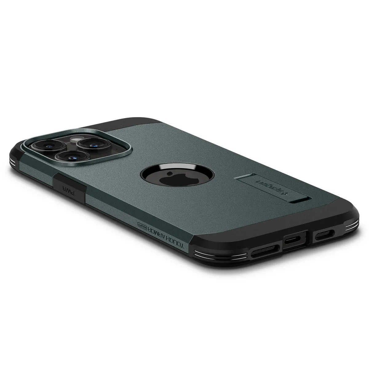 Etui Tough Armor MagSafe z podstawką na iPhone 15 Pro zielone 9