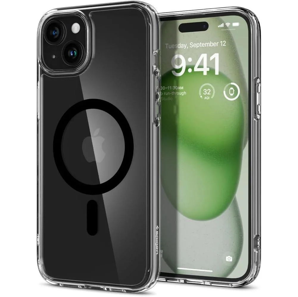 Ultra Hybrid Mag tok MagSafe-vel iPhone 15 Plus-hoz, fekete