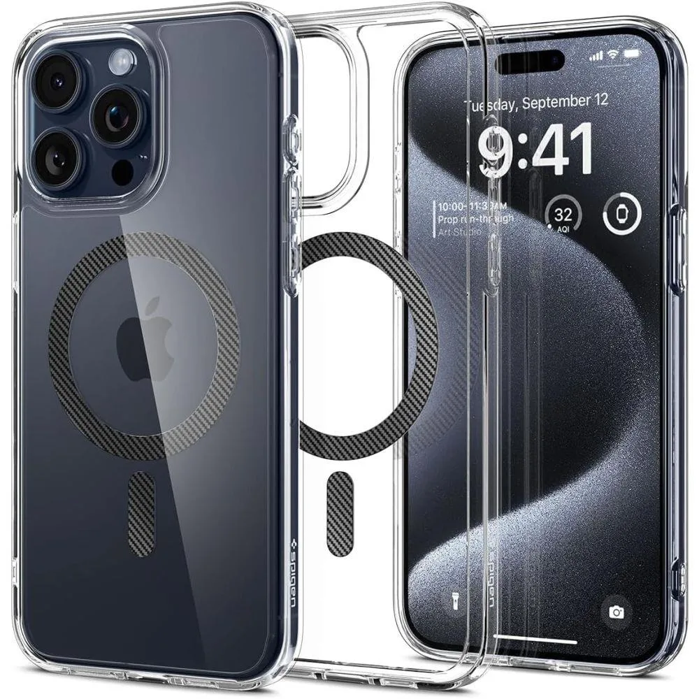 Ultra Hybrid Mag tok MagSafe-vel iPhone 15 Pro-hoz, szürke