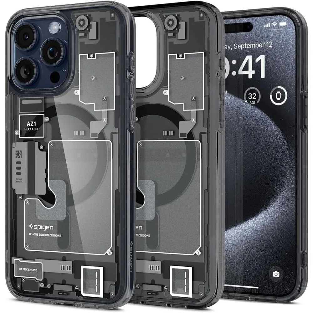 Ultra Hybrid Mag tok MagSafe-vel iPhone 15 Pro-hoz, szürke és fekete