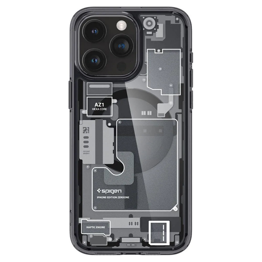 Ultra Hybrid Mag tok MagSafe-vel iPhone 15 Pro-hoz, szürke és fekete 2