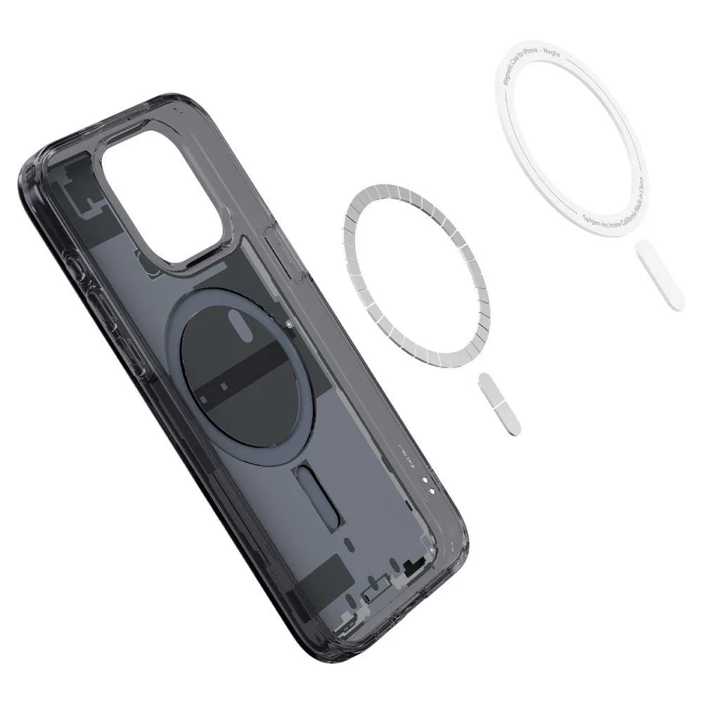Ultra Hybrid Mag tok MagSafe-vel iPhone 15 Pro-hoz, szürke és fekete 7