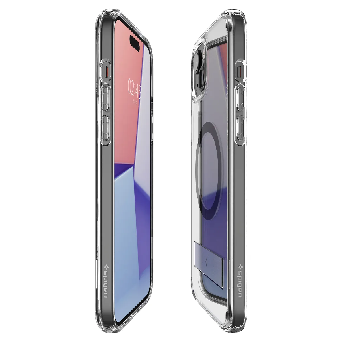 Husă Ultra Hybrid S MagSafe cu suport pentru iPhone 15 Plus, negru 3