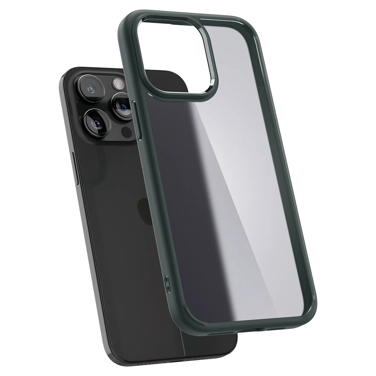 Ultra Hybrid tok iPhone 15 Pro Max-hoz, sötétzöld 4