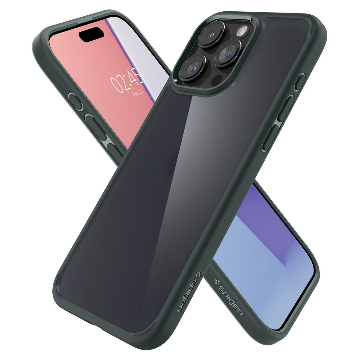 Ultra Hybrid tok iPhone 15 Pro Max-hoz, sötétzöld 5