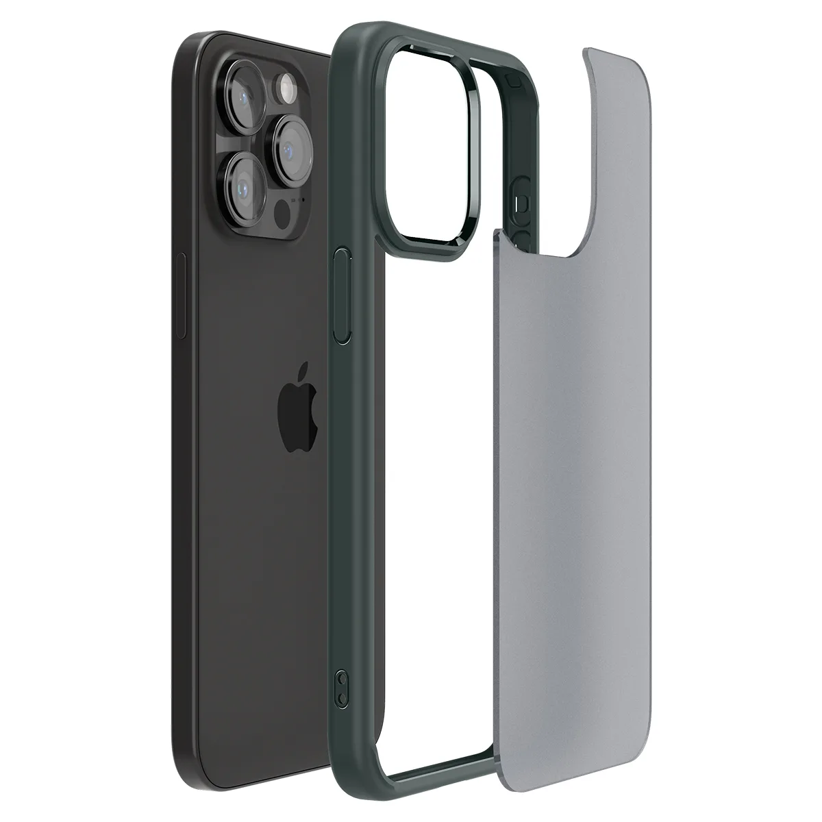 Ultra Hybrid tok iPhone 15 Pro Max-hoz, sötétzöld 8