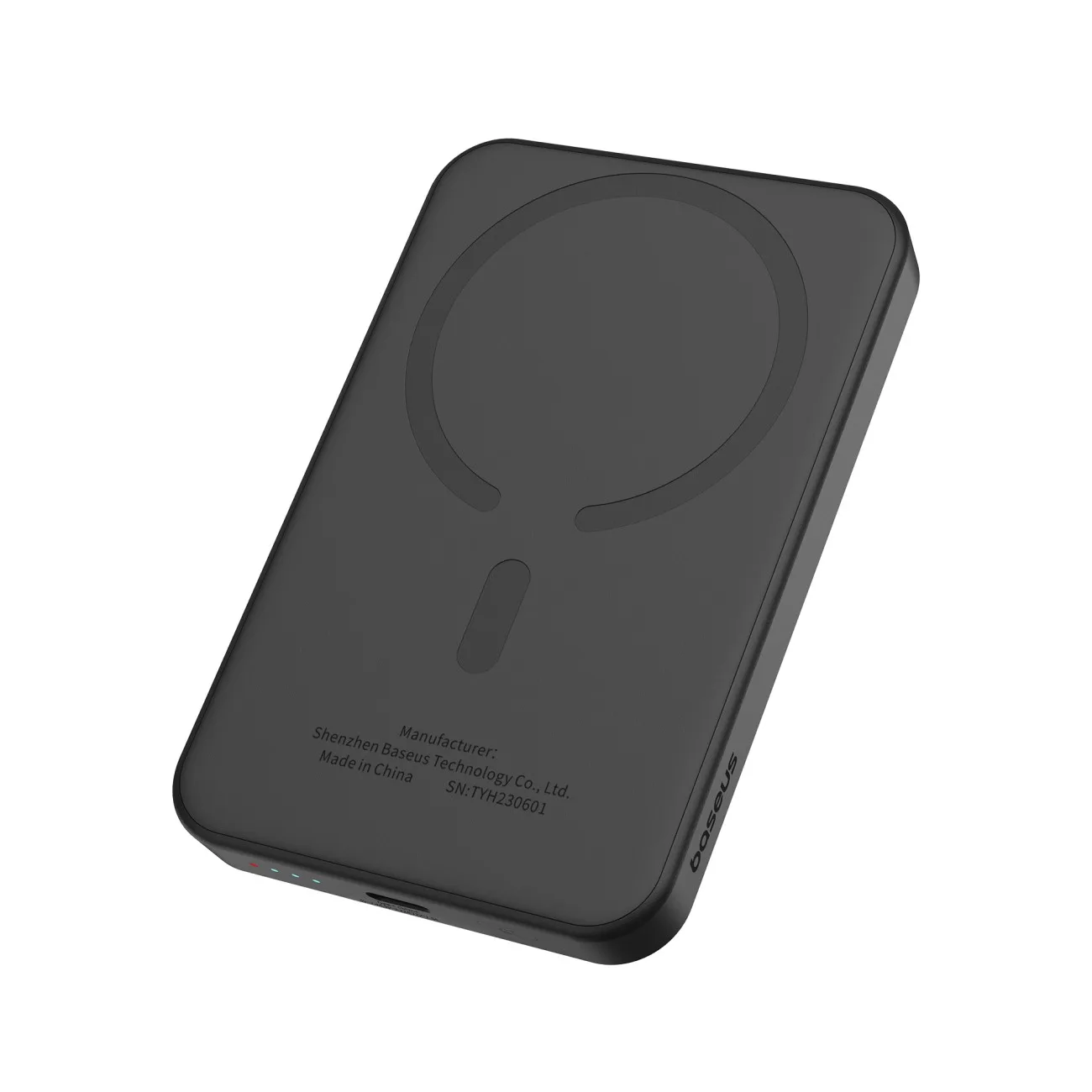 Mini power bank 5000mAh 20W + USB-C kábel 20V / 3A, fekete