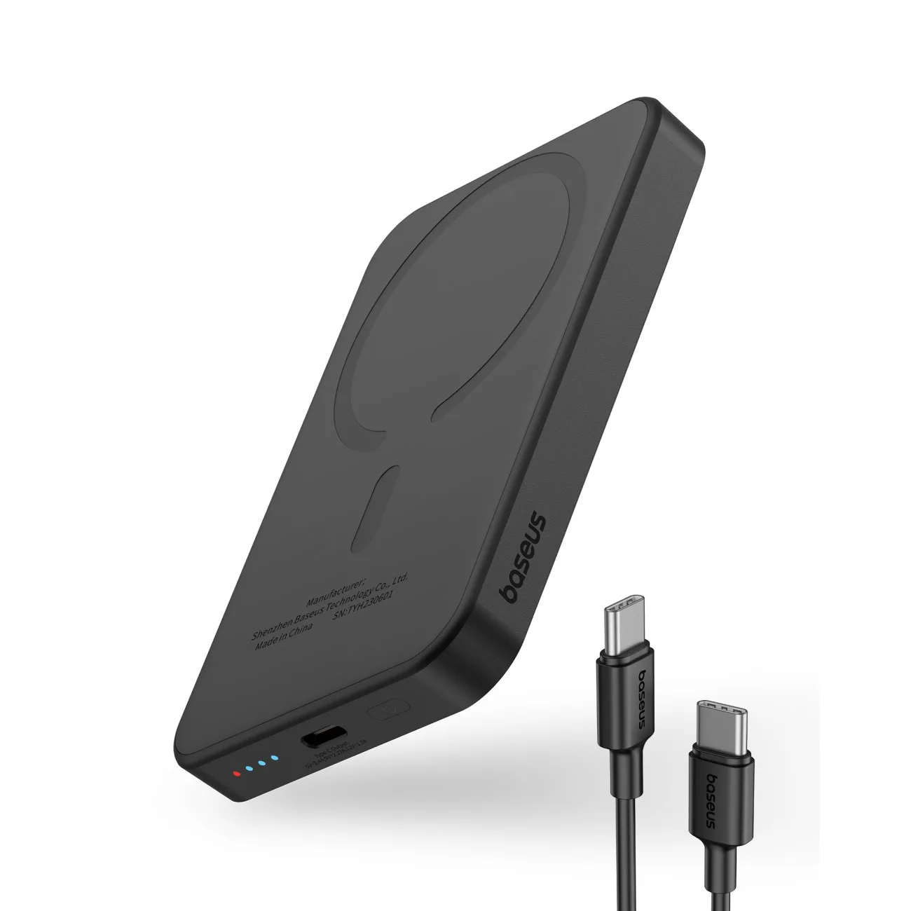 Mini power bank 5000mAh 20W + USB-C cable 20V / 3A, black 3