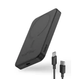 Mini power bank 5000mAh 20W + cablu USB-C 20V / 3A, negru 3
