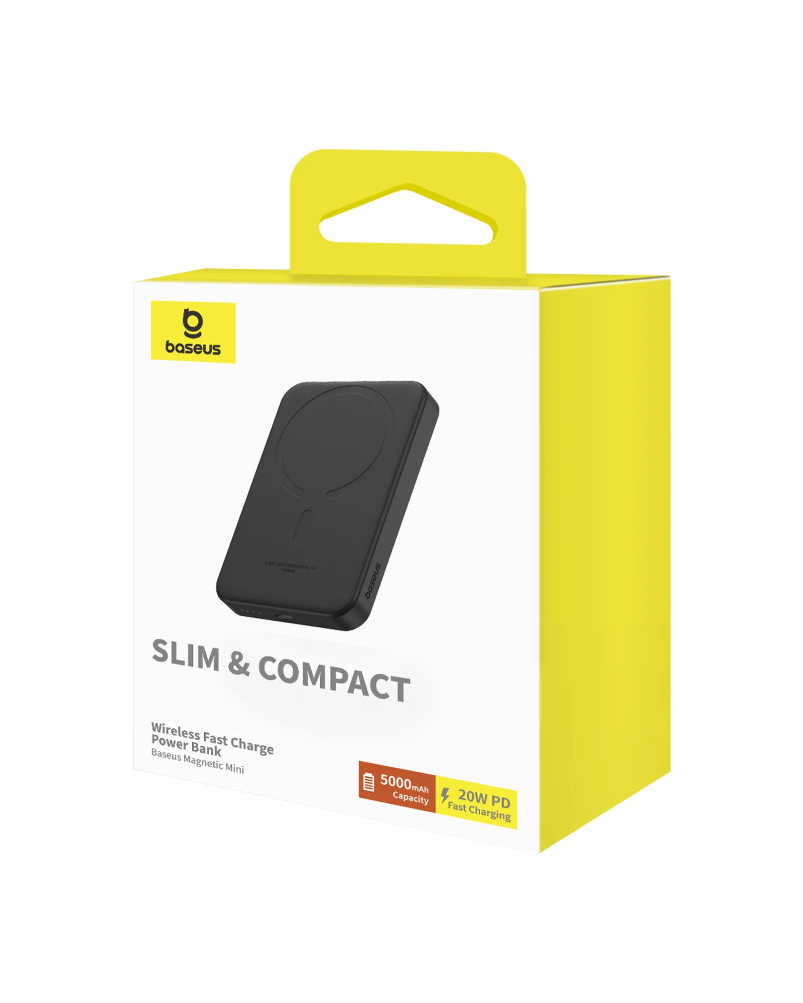 Mini power bank 5000mAh 20W + USB-C cable 20V / 3A, black 4